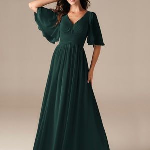 AW. Bridal emerald green bridesmaid dress. Brand new! Never worn!